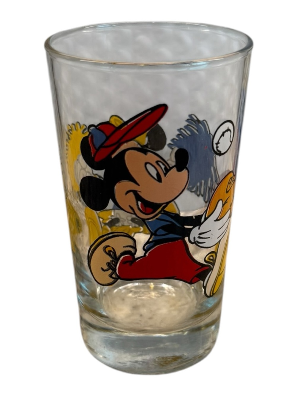 Vintage the Walt Disney company Mickey Mouse Minnie Mouse juice glass